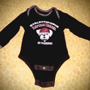 Harley Davidson Infant Onsie 0-3 month Little Rebel